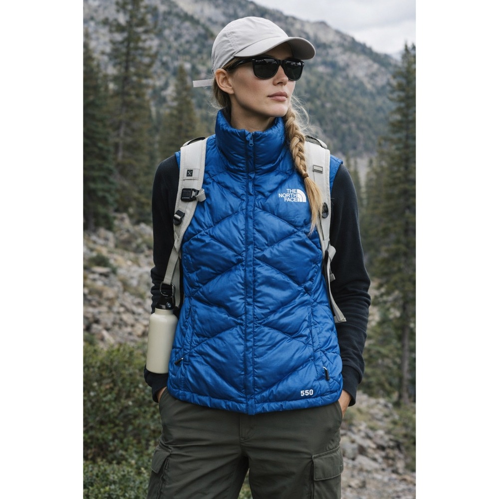The North Face 550 Down Puffer Vest Women's Medium Warm Lightweight Gorpcore
